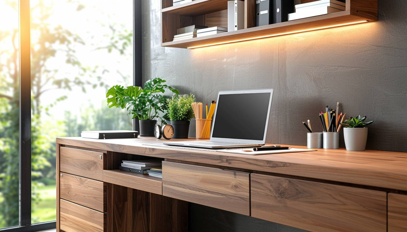 Comment maximiser l'espace avec un bureau à caissons intégrés